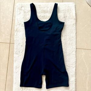 Girlfriend collective body suit unitard ,dark blue